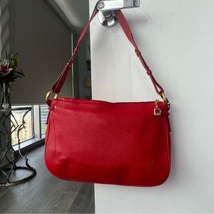 Authentic St. John red leather purse
